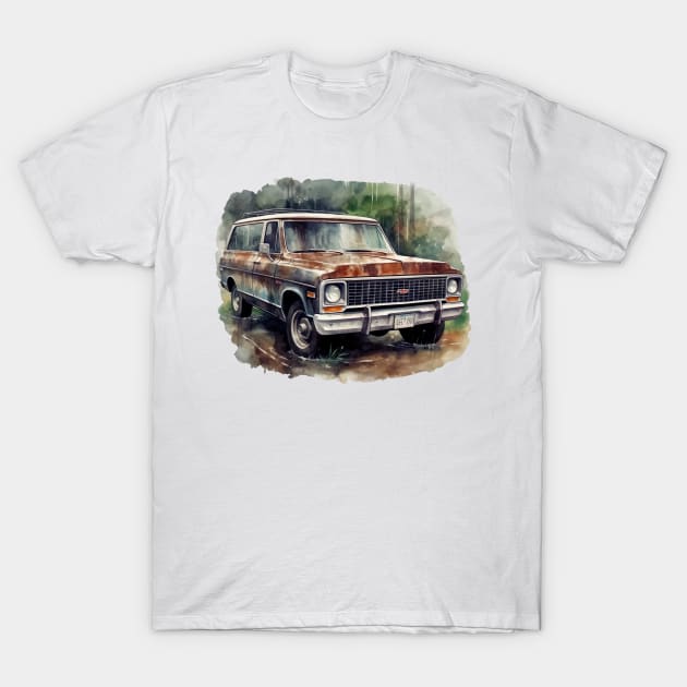 1970 Chevy Suburban T-Shirt by StoneCreation